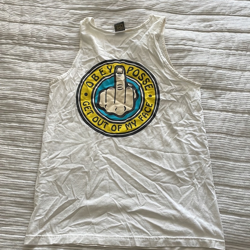 Obey vintage tank top size Med